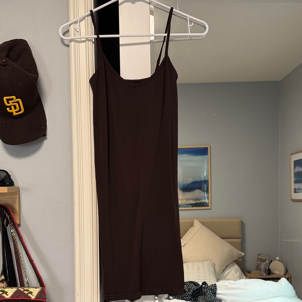 Free People Brown Slip Dress